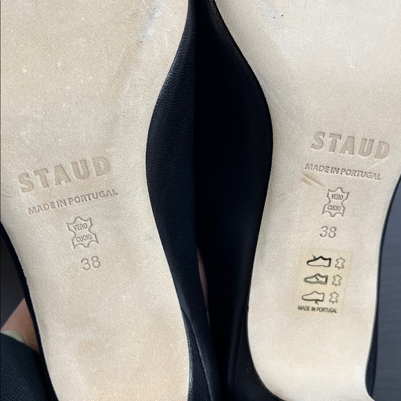 Staud Wally black leather mules low heel - Picture 11 of 12